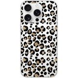Apple iPhone 16 Pro Leopard Bedrukt Siliconen Hoesje