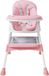 Chaise haute - Rehausseur - Avec plateau - Plastique - 3–6 ans - Rose