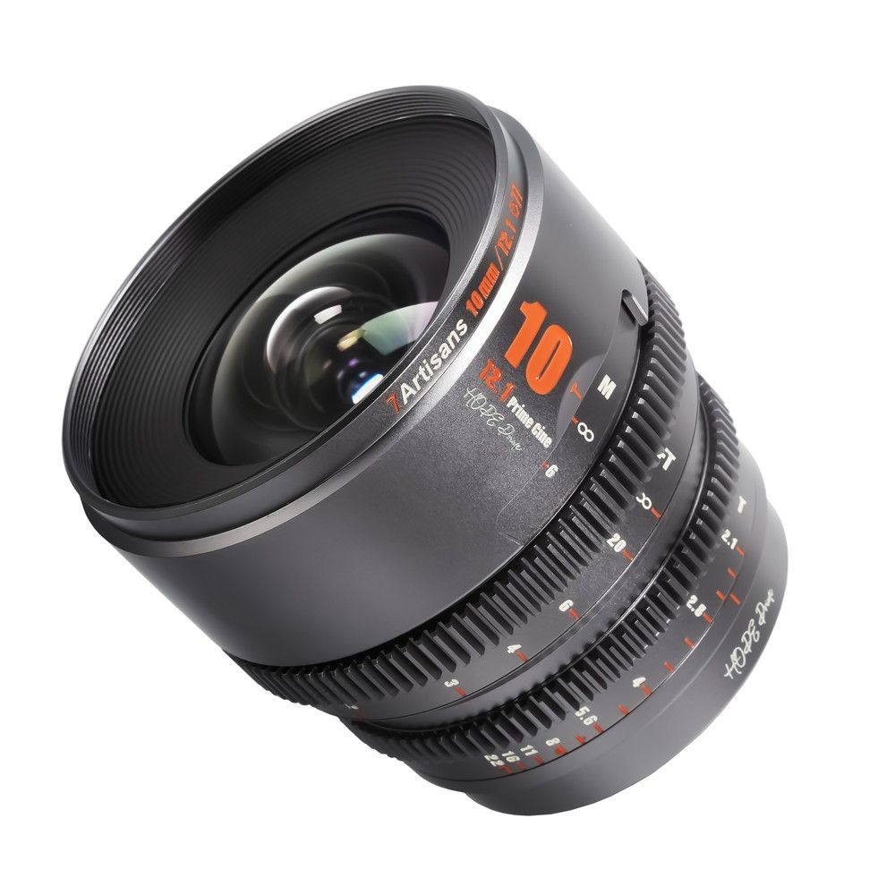 7Artisans HOPE Prime S35 10mm T2.1 Cinema Lens - Canon RF - Titanium
