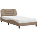 Maison Exclusive - Lit avec matelas « Hvar » marron cappuccino 100 x 200 cm, simili cuir