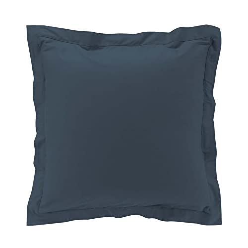 Douceur d'intérieur Pillowcase (63 x 63 cm) Percale Cotton Blue