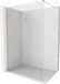Mexen Kioto-X paroi de douche Walk-in 140 x 200 cm, verre clair 10 mm, finition : or brossé