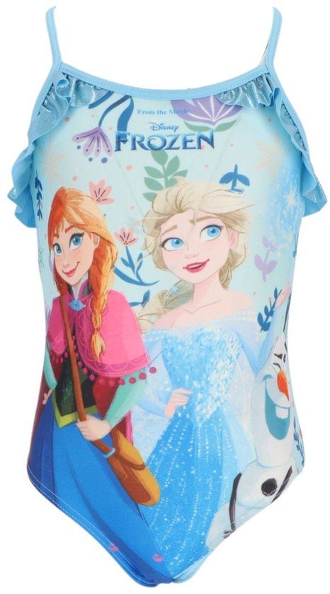 4KidsOnly Frozen Badpak Meisjes Maat 110/116 Blauw