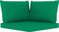 vidaXL Palletkussens - 3 stuks - Oxford stof - Groen