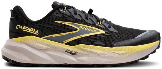 Brooks Cascadia 19 Trailrunningschoenen Heren - Maat 45.5 - Zwart/Geel
