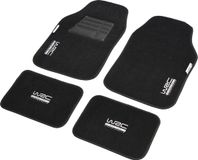 WRC Universele Automatten - Zwart, Stof, Voor en Achter, 4 Stuks