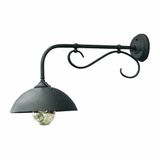 Loberon Wandlamp voor buiten Lupia zwart