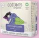 Cottons Serviettes hygiéniques Nuit 10 pièces Super Plus Biologique Coton Avec ailettes