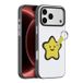 Dux Ducis Luvy Coque iPhone 14 Pro Max avec anneau de doigt/dragonne - Blanche / Étoile