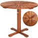 Casaria Bijzettafel Rond – Ø 70,5 cm Acaciahout 4 Poten - Bruin