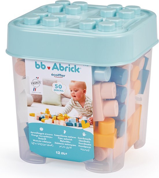 écoiffier Baby Abrick doos met 50 bouwstenen