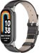By Qubix Qubix Echt Leren Bandje Zwart Geschikt voor Xiaomi Smart Band 8 / 9 / 10