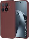 Techsuit Soft Flex Silicone Back Cover - Plum Red - Geschikt voor Xiaomi 17T Pro