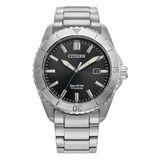 Citizen Mannen Analoog Horloge met Titanium Strap AW1840-50E, Zilver