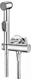 Aqualine Bidet sproeier incl Slang en houder, chroom