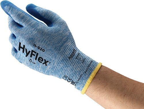 Ansell Handschoen | maat 10 blauw | EN 388 PSA-categorie II | nylon m.nitril | 12 paar - 11-920-10