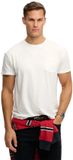 Superdry Classic Cotton Linen Pocket T-shirt Heren S Lime White