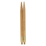 Seeknit Koshitsu Lichtgewicht en Gepolijst Bamboe (10cm, 6.00mm, Screw Size M4) Verwisselbaar Circulaire Breien Naald Tips - 2 Stukken