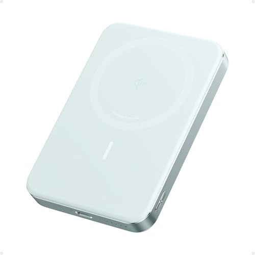 Anker MagGo Powerbank, ultra slanke 10.000 mAh magnetische accu, Qi2-gecertificeerd, draagbaar, 15 W ultra-snelle MagSafe-compatibele oplader, ergonomisch design, alleen voor iPhone 17/16/15/14