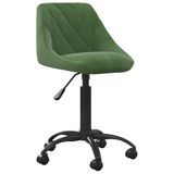 VidaXL Chaise de salle à manger velours vert foncé