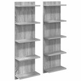 vidaXL Wandplank - Grijs Sonoma - 100 cm
