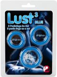 You2Toys Lust 3 Cock Rings Blauw