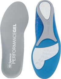 Spenco Performance Gel Inlegzolen - Hielspoor Zooltjes - Bleu/Gris - Taille 45/46