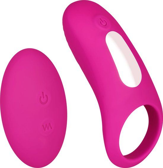 EIS Vibrerende Cockring met Afstandsbediening (Roze/Zilver, 5 cm)