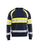 Blåkläder Sweater High Vis 3359-1158 - Marine/High Vis Geel - XS