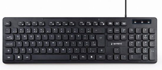 Gembird KB-MCH-04-DE Toetsenbord USB QWERTZ Duits Zwart