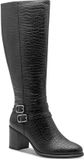 Marco Tozzi Dames Laarzen 2-25526-45 067 Zwart Gestructureerd F-breedte Maat: 38 EU