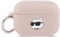 Karl Lagerfeld Monogram Choupette Hoesje voor AirPods Pro 3 Roze
