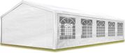 TOOLPORT Tonnelle de réception Tonnelle Pavillon 5x10 m blanc PE 350 N bâche 100% étanche résistant aux UV