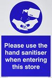 Gebruik de handreiniger