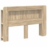 vidaXL Hoofdbordkast met opslag Sonoma Eiken Geconstrueerd hout