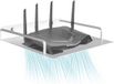 Merkloos / Sans marque HORCONDORM S.R.L. Wandgemonteerde router opslagrek, wifi-router -opslagtange, enkele laag, wifi-router opbergrek router, wifi, wit