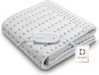 WELLCARE Soft Fleece - Elektrische Deken 150x80 cm - éénpersoons licht grijs