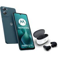 Motorola Pack Smartphone Moto G06 6.88" Dubbel nano SIM 64 Go Blauw + Oortjes Motorola Buds 2 Carbon Wit en Zwart