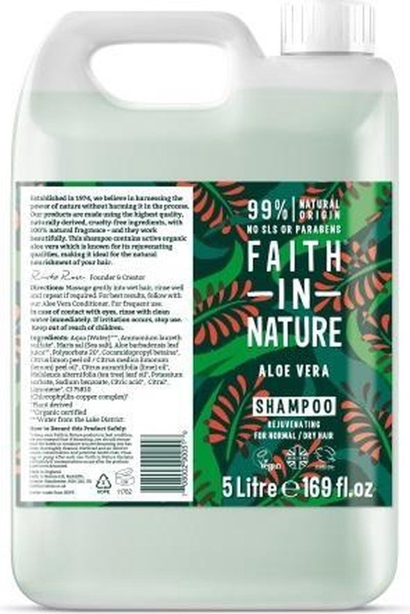 Faith In Nature Shampoo Aloe Vera – Refill 5L | 0708002900518