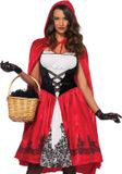 Leg Avenue Classic Red Riding Hood Kostuum - Rood - S