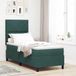 Maison Exclusive - Lit boxspring avec tête de lit vert foncé 80 x 200 cm, velours