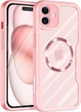 Techsuit Hoesje geschikt voor Apple iPhone 16 - ColorVerse 360 Case met Screenprotector - Geschikt voor MagSafe - Roze