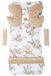 Medi Partners Universele stoelhoes Kinderwagens & Buggy's Zitinzet Kinderwagendeken 5-delig Gordelkussens + Speelboog Kinderwagenset MINKY Katoen
