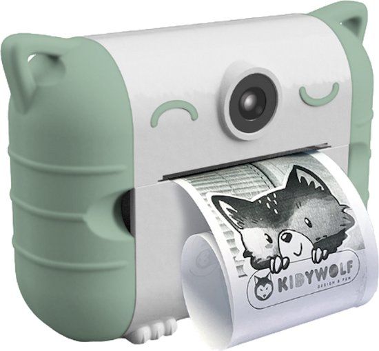 Kidywolf Kidyprint Groen - Kinder Camera - 8 Megapixel - 1 jaar garantie