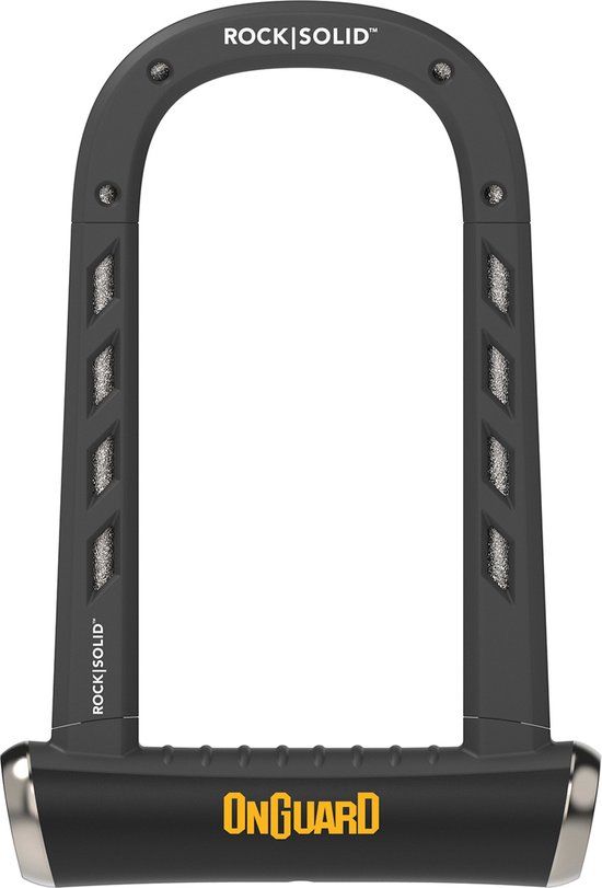 Onguard RockSolid 8590 U-slot - 14mm - Zwart/Geel