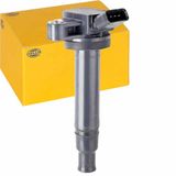 HELLA 5DA 358 057-121 Bobine - 12V - 4-polig - Bougieschacht bobine - Geschroefd