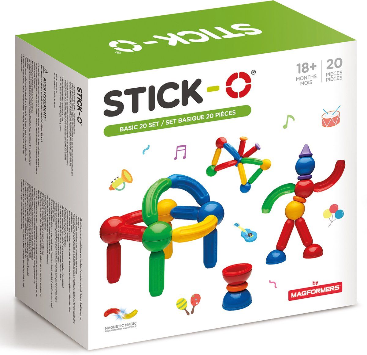Stick-O - Basic 20 Set (36 models) - Multicolor