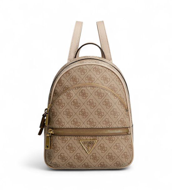 GUESS Manhattan II Backpack Latte Logo
