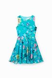 Desigual Vest_gardenia 4144 Lucite Green jurk voor meisjes