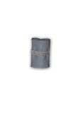 Pour Nath Déco Pour Sasha 272334-03 servetring, kunstleer, PVC, polyester, 10 x 15 x 10 cm, grijs, 6 stuks
